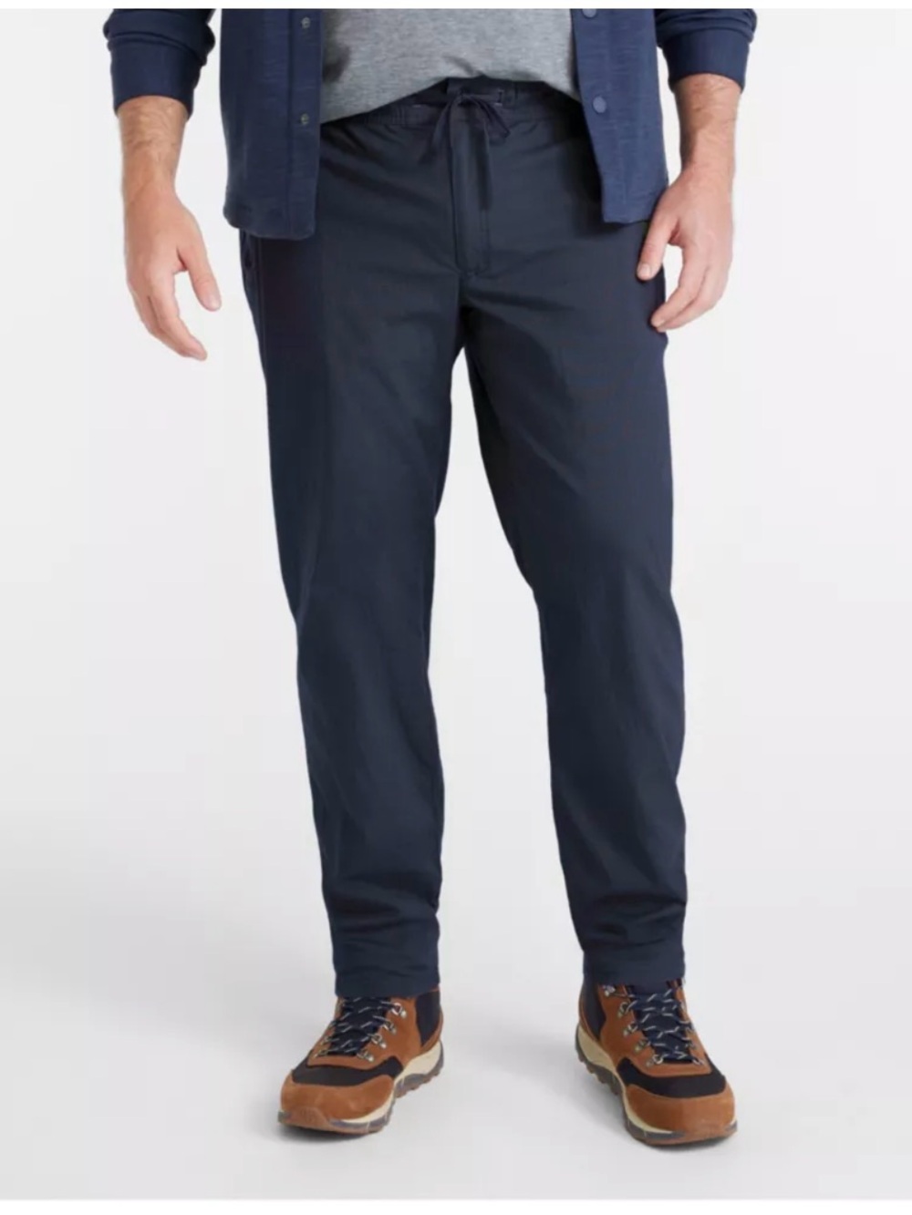 EUC L.L. Bean Men's Drawstring Rip Stop Chinos in Navy